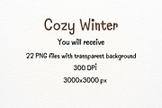 Cozy Winter Watercolor Clipart, a Decorative Illustration by Maysa Art (Thumbnail 6 of 6)