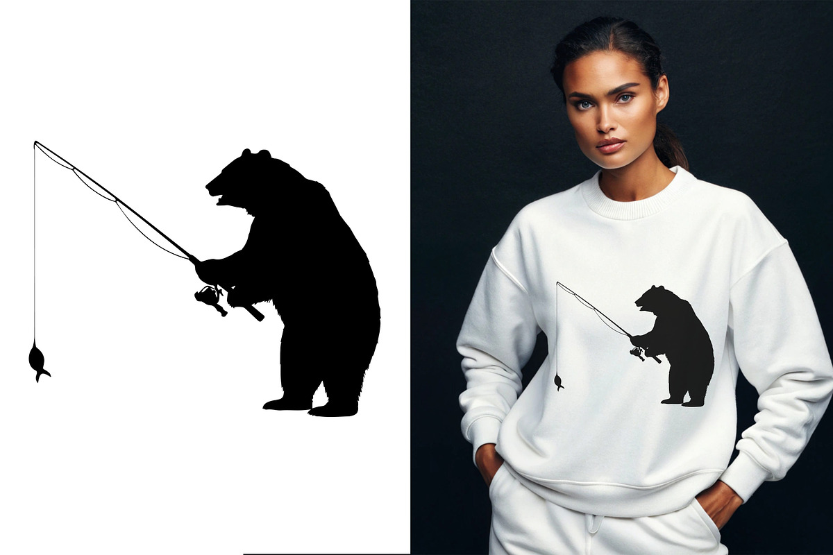 Wild Bear Silhouette Wildlife Animal, an Animal Illustration by Unique Design Team (Photo 3 of 5)