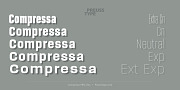Compressa PRO, a Sans Serif Font by preussTYPE (Thumbnail 1 of 9)