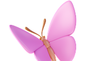 Cute 3D Butterflies icons, an Animal 3D Model by Hannet (Thumbnail 8 of 9)