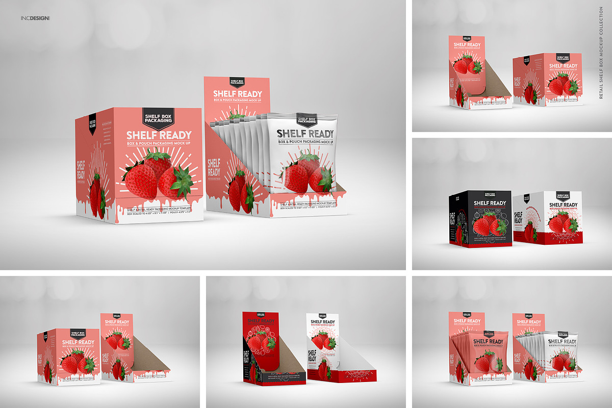 Retail Shelf Box 21 Packaging Mockup, a Packaging Mockup by INCDesign (Photo 2 of 12)