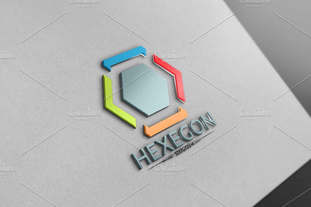Hexagon Logo Version6, a Branding & Logo Template by Josuf Media