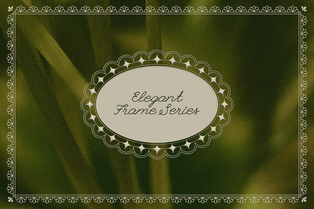 Line Lace Frames - vector designs, an Object Graphic by venimo (Photo 4 of 14)
