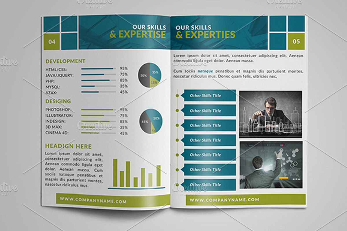8 Page Corporate Bifold Brochure 2, a Brochure Template by WonderShop (Photo 4 of 5)