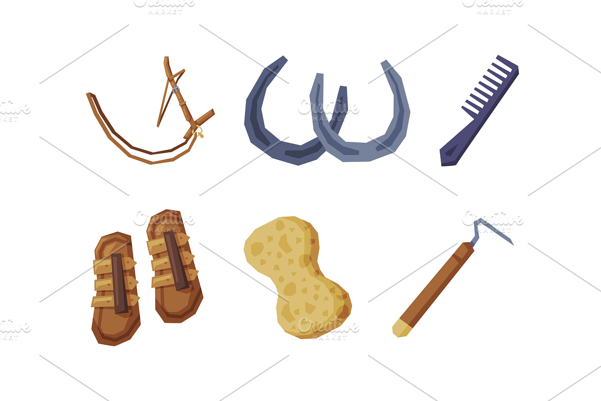 Equestrian Sport Equipment and, an Object Illustration by TopVectors