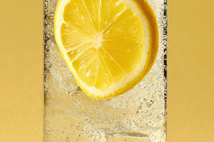 Refreshing Lemon Sparkling Water in, a Photo by Pixeness Studio