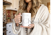 Styled Mug Mockup with Woman Holding, a Product Mockup by MockupWizard (Thumbnail 1 of 3)
