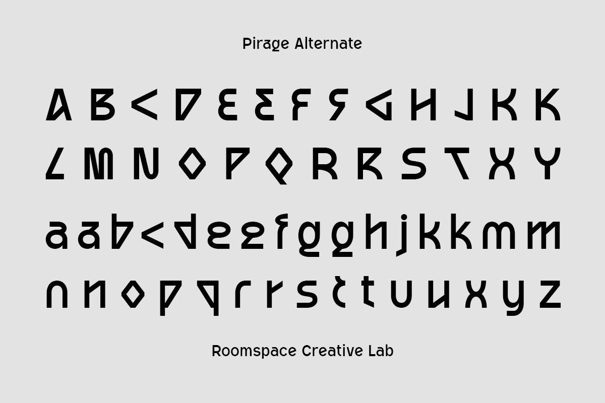 Pirage - Modern Geometry Display, a Sans Serif Font by roomspace creative lab (Photo 10 of 11)