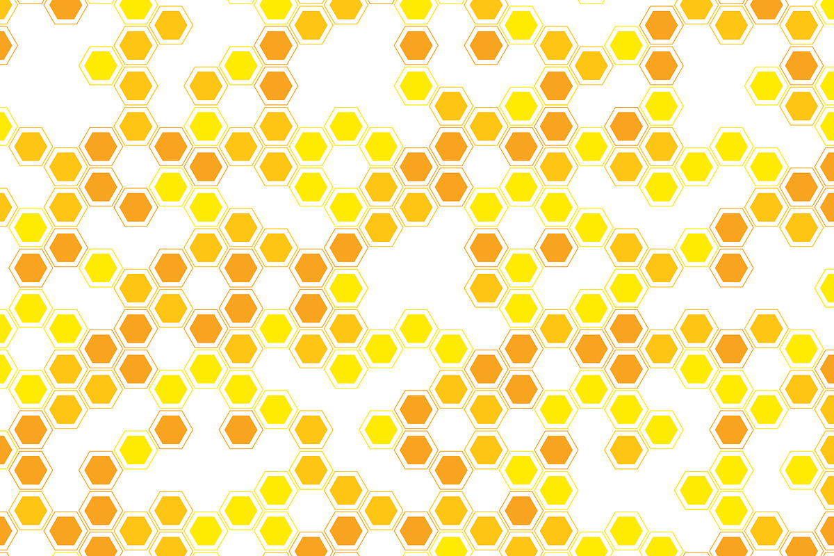 Bee honeycomb banner template, a Background Graphic by pro500