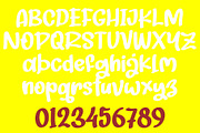 Playful Yellow, a Script Font by Letterafa Studio (Thumbnail 6 of 7)