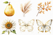 Watercolor White Fall Clipart, an Illustration by Craft Nest (Thumbnail 5 of 6)