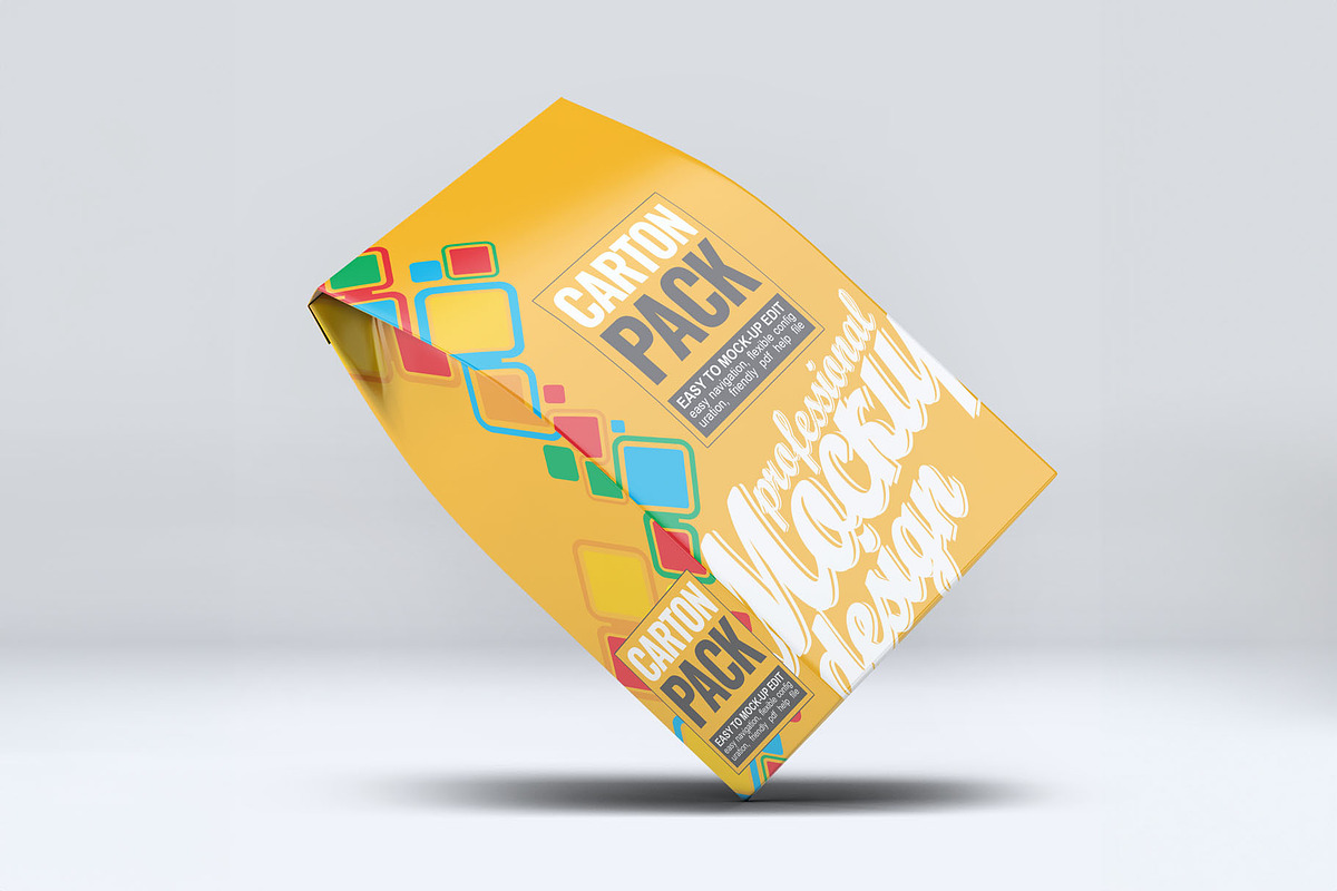 Carton Box Pack Mock-Up