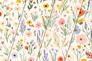Cottagecore Autumn Embroidery Paper, a Pattern Graphic by Creative Store (Thumbnail 2 of 5)