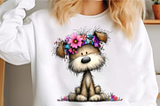 Whimsical Spring Dogs Clipart Bundle, an Illustration by GatewayDesign (Thumbnail 4 of 5)
