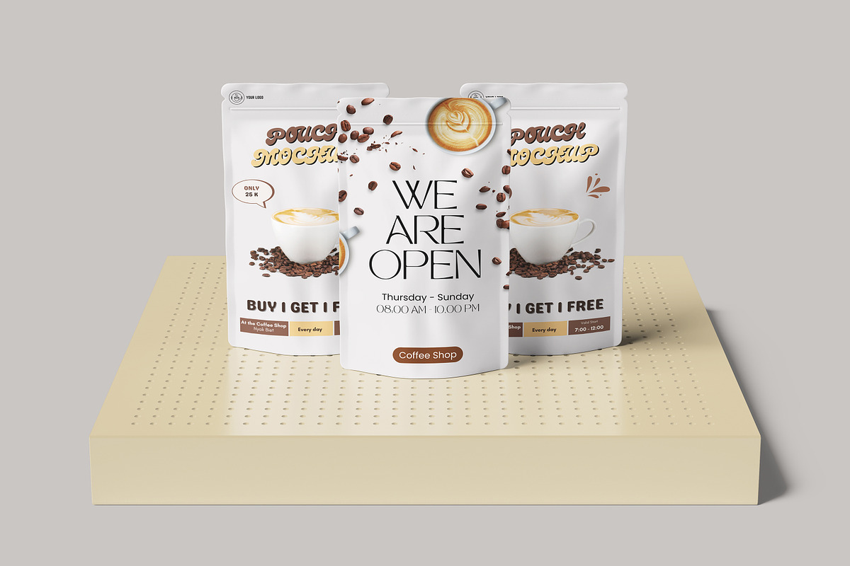 Pouch Mockup, a Packaging Mockup by NyakBiett (Photo 9 of 11)