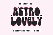 Retro Lovely, a Handwritten Font by SaktiAvellin (Thumbnail 1 of 8)