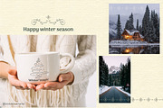 Winter wonderland Clipart Collection, a Seasonal Illustration by Tatyana_Zenartist (Thumbnail 6 of 13)