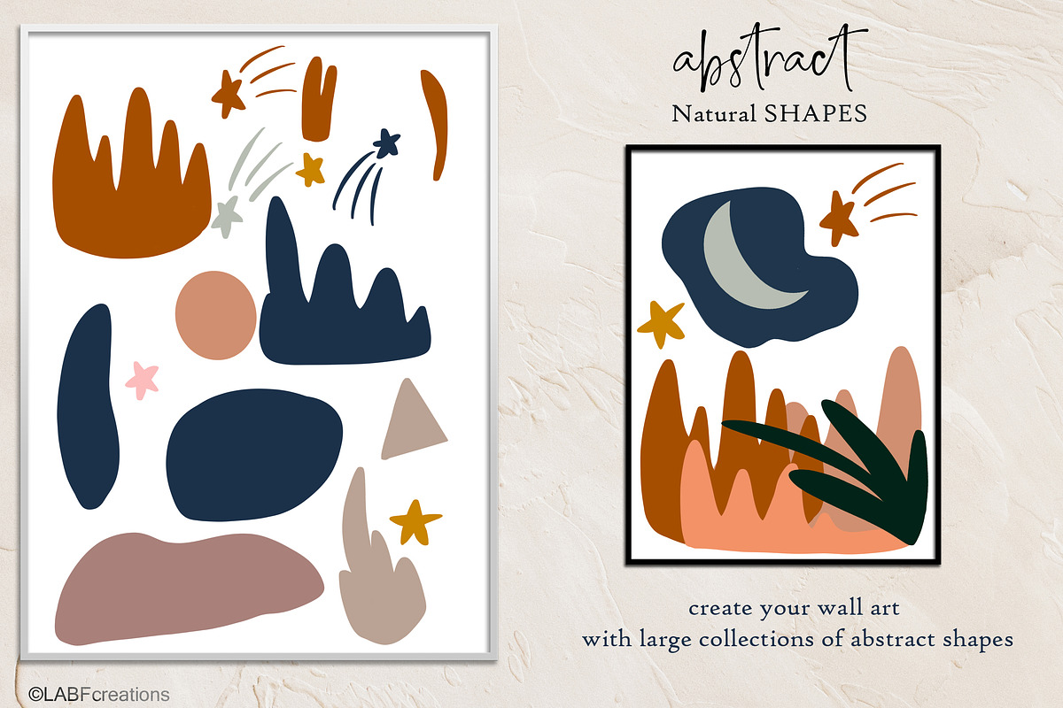 Abstract shape  Oneline art clipart, a Decorative Illustration by LABFcreations (Photo 2 of 15)