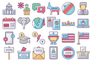 USA Election Vector Icons Pack, a Solid Icon by Vector Portal (Thumbnail 2 of 5)