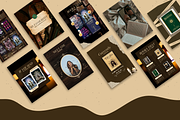 Bookstagram Dark Academia Template, a Social Media Template by PixelBloomClub (Thumbnail 4 of 8)