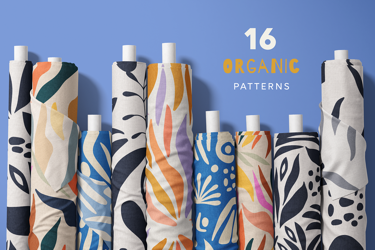 Organic shapes set seamless patterns, a Pattern Graphic by Getalo Viktoriia (Photo 1 of 10)
