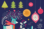 Collection of Christmas cards, a Decorative Illustration by MoleskoStudio (Thumbnail 5 of 7)