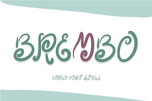 Brembo, a Handwritten Font by Yoga Letter