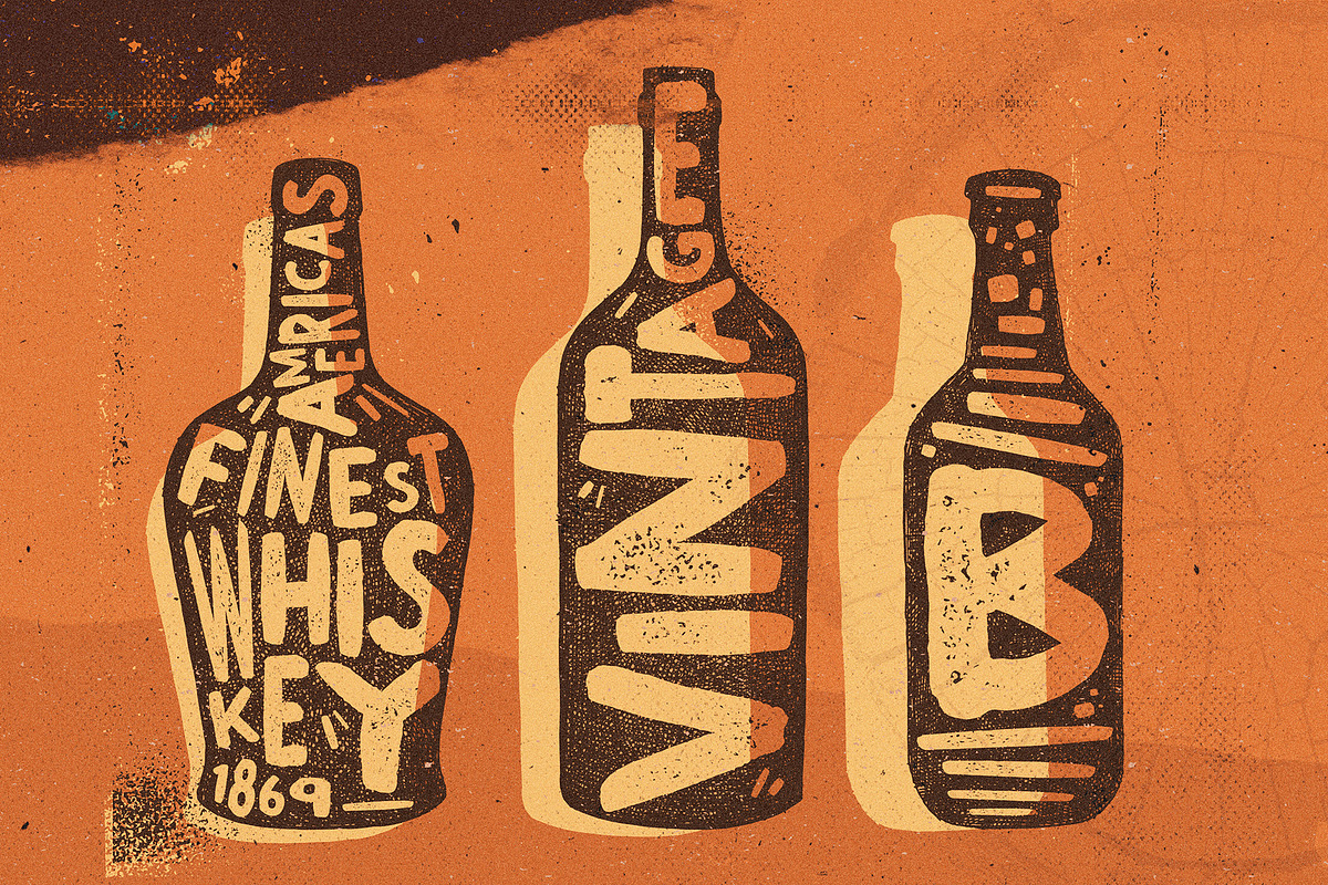 Oakwood Press Font preview 2