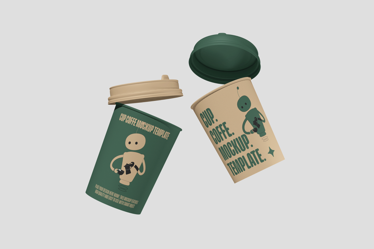 Cup Coffe Mockup, a Packaging Mockup by Cekal_std (Photo 4 of 4)