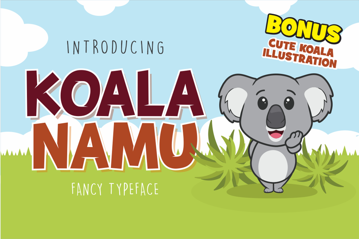 Koala Namu, a Font by Fachranheit Studio (Photo 1 of 10)