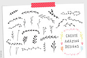 Outline Font - Artsy and Raw, a Handwritten Font by pixelcolours (Thumbnail 9 of 11)