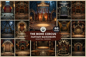 The Bone Circus Backdrops, a Background Graphic by ThatsDesignArt