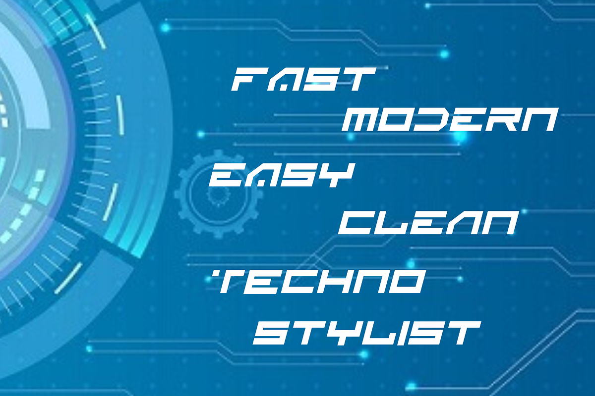 BLANK - Sci Fi Font ( 2 Font) preview 4
