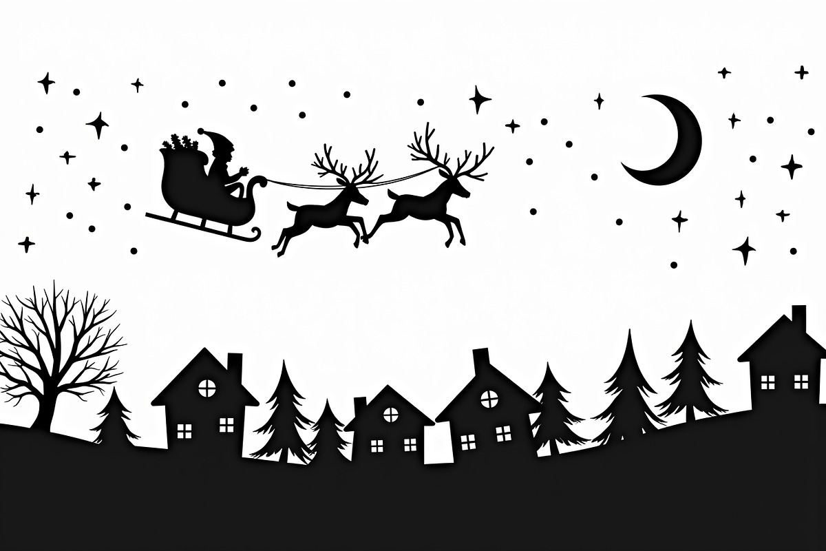 Santa Sleigh Vector Bundle, an Illustration by Amazin_art (Photo 15 of 21)