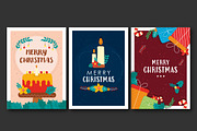 Christmas Greeting Cards Set, a Templates & Theme by studiogstock (Thumbnail 1 of 4)