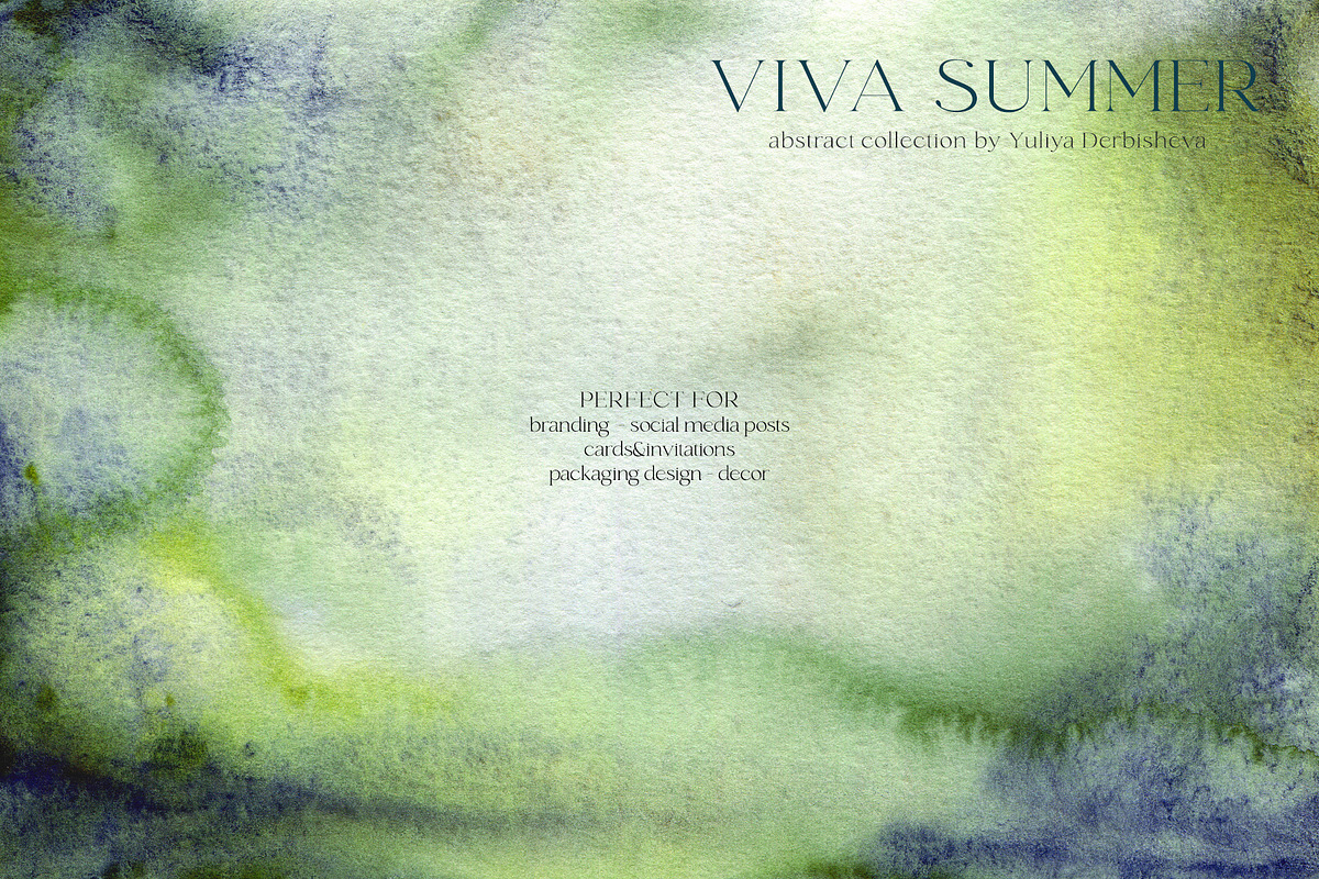 Ocean watercolor summer background, a Texture Graphic by Yuliya Derbisheva (Photo 3 of 18)