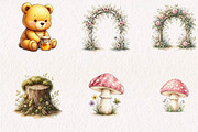Winnie the Pooh Watercolor, a Seasonal Illustration by CreationArt (Thumbnail 4 of 7)