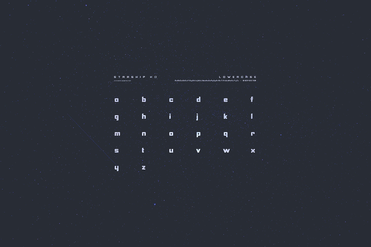 Starship KD, a Font by Unfinished Design (Photo 3 of 12)