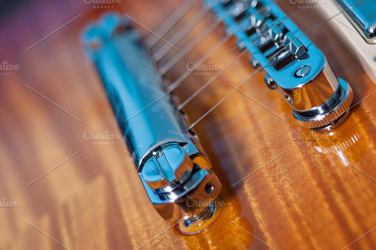BUNDLE Vintage Guitar Bridge Strings, a Photo by PixelPerfect (Photo 5 of 5)