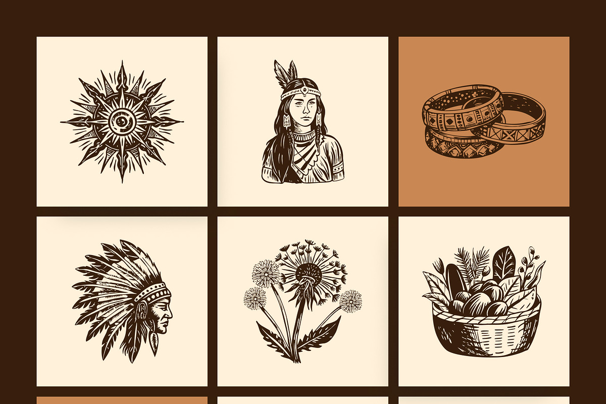 Vintage Cultures and Civilization, a Person Illustration by Creative Stall (Photo 29 of 33)