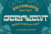 GERAKENT | Groovy Retro Font, a Font by twinstd (Thumbnail 1 of 12)