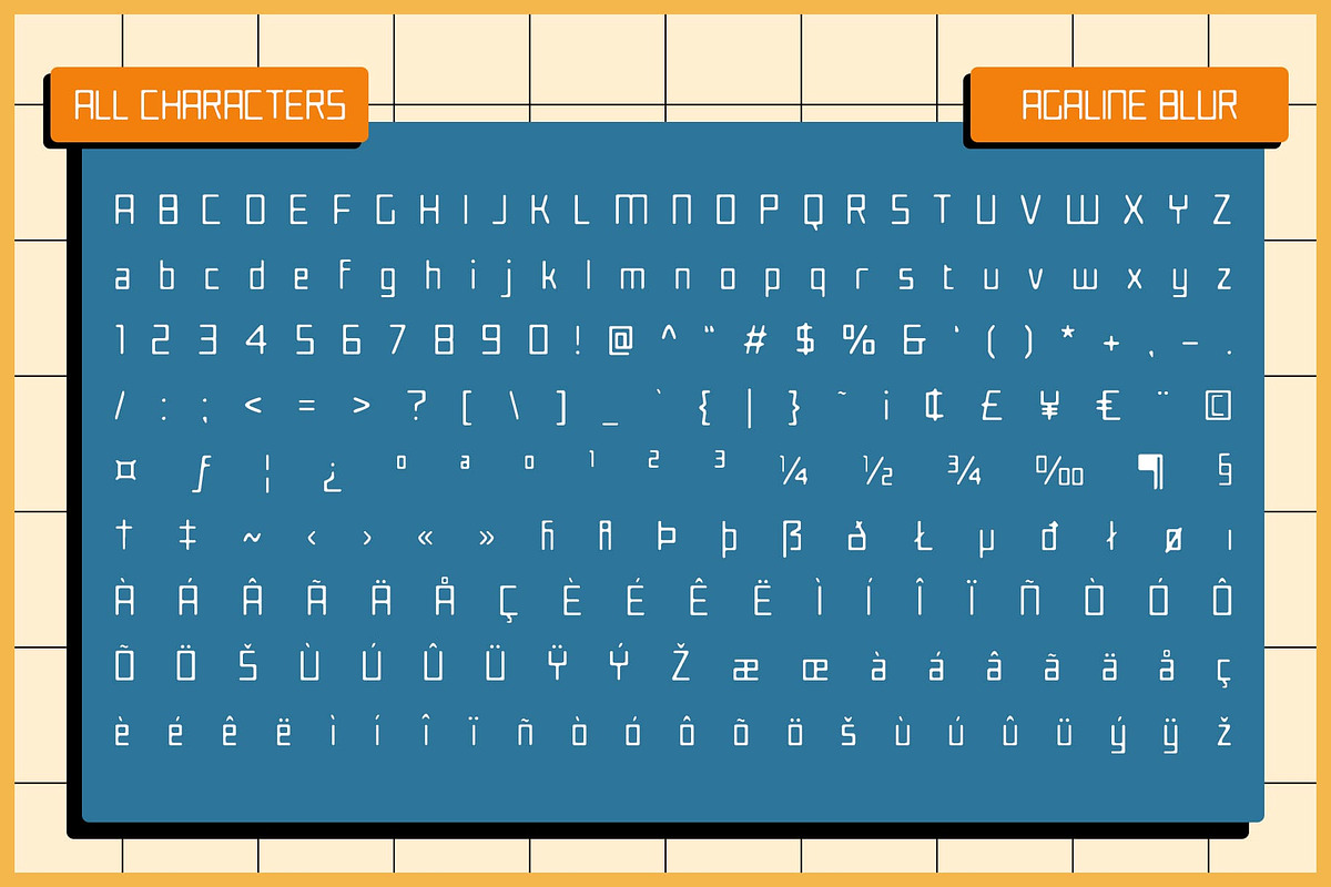 Agaline Blur, a Sans Serif Font by Craft Supply Co. (Photo 8 of 8)