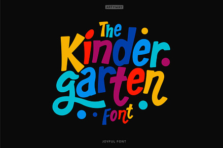 Kid Fun Font, a Font by artyway