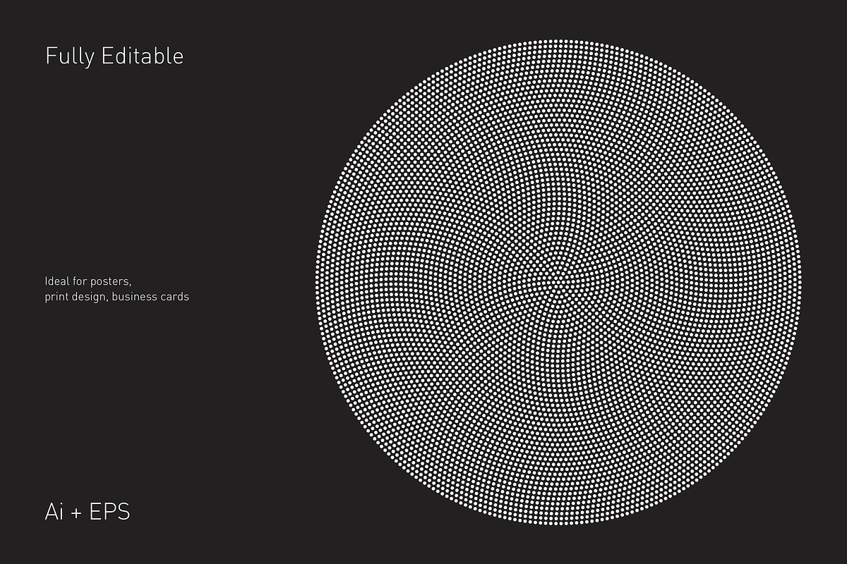 10 Dotted Vector Spirals, an Object Graphic by Trym (Photo 5 of 5)