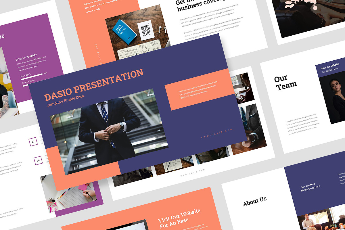 Dasio : Company Brief Powerpoint, a Presentation Template by Punkl Camp (Photo 1 of 16)