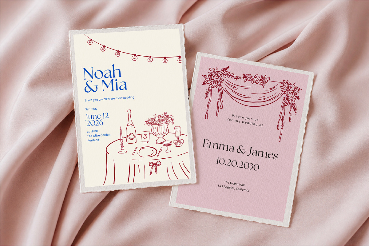 Summer Wedding Collection, a Decorative Illustration by Marish (Photo 2 of 11)
