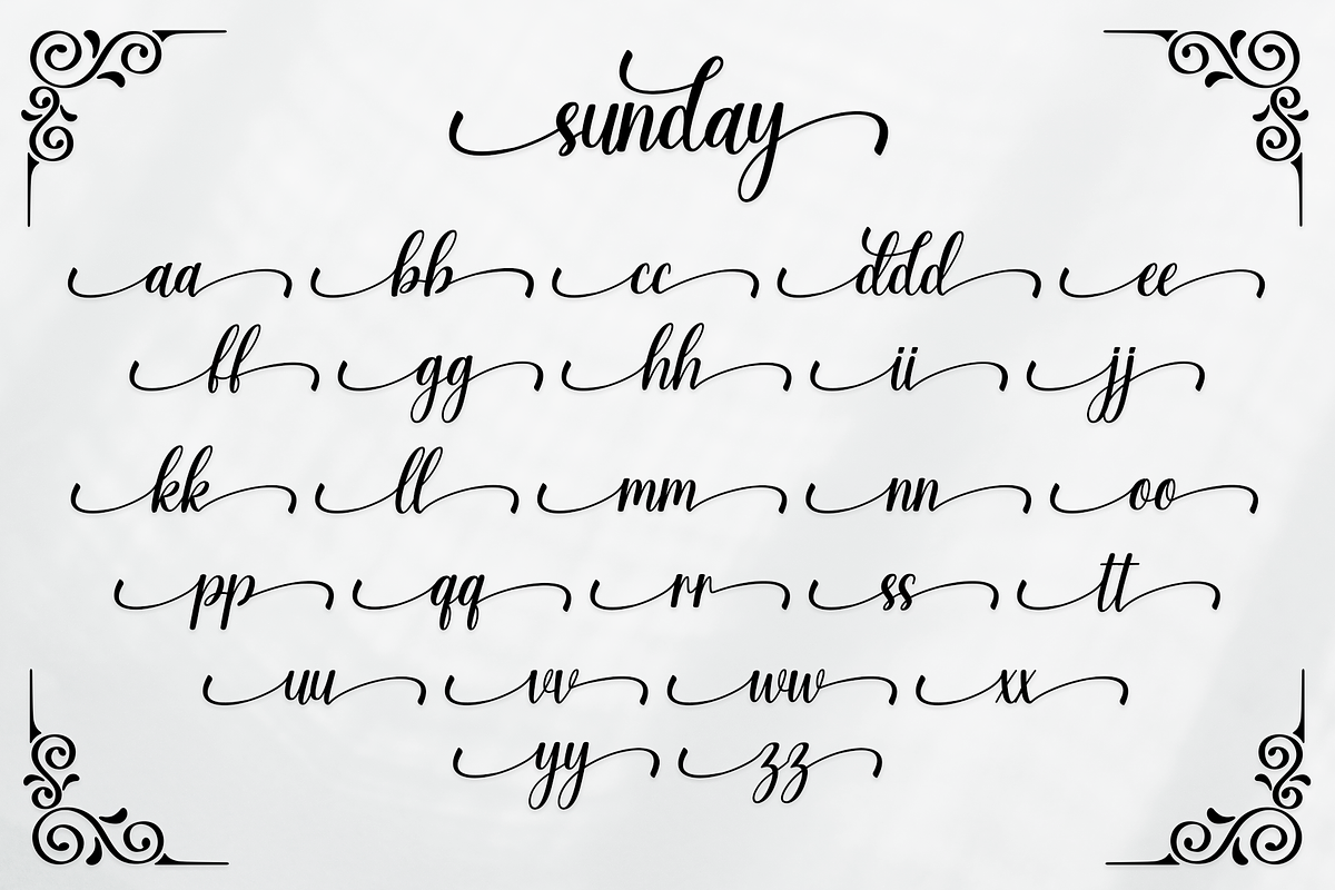 Sunday - Modern Calligraphy Font, a Script Font by Artkenza (Photo 7 of 8)