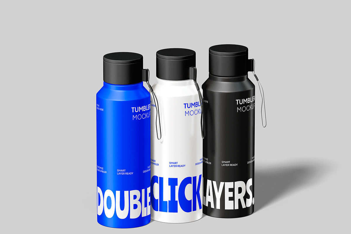 Tumbler Mockup, a Cups & Container Mockup by Bartama Graphic (Photo 3 of 4)