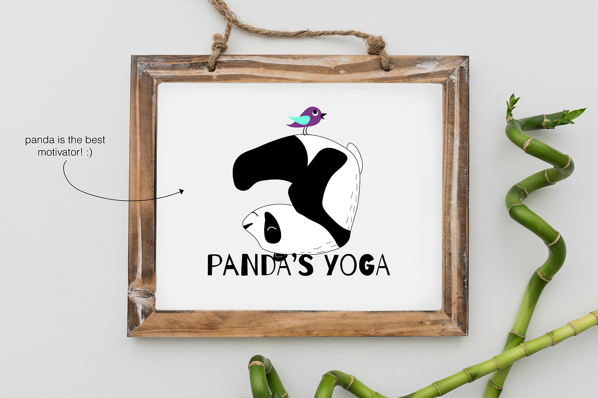 Panda's life - set with cute pandas, an Animal Illustration by Satika (Photo 6 of 6)