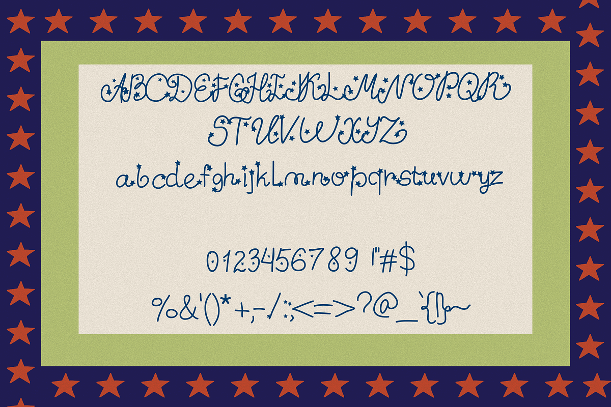 Quirky Star Celestial Font, a Handwritten Font by Ashiya Pixel (Photo 6 of 9)